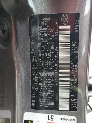 2023 TOYOTA CAMRY LE - 4T1R11AK3PU135594