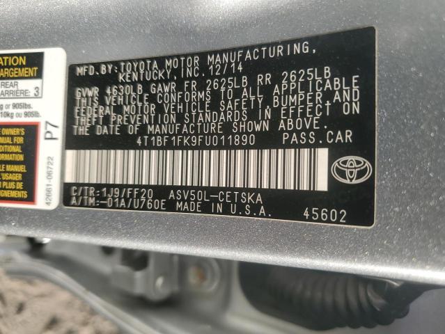 2015 TOYOTA CAMRY LE - 4T1BF1FK9FU011890