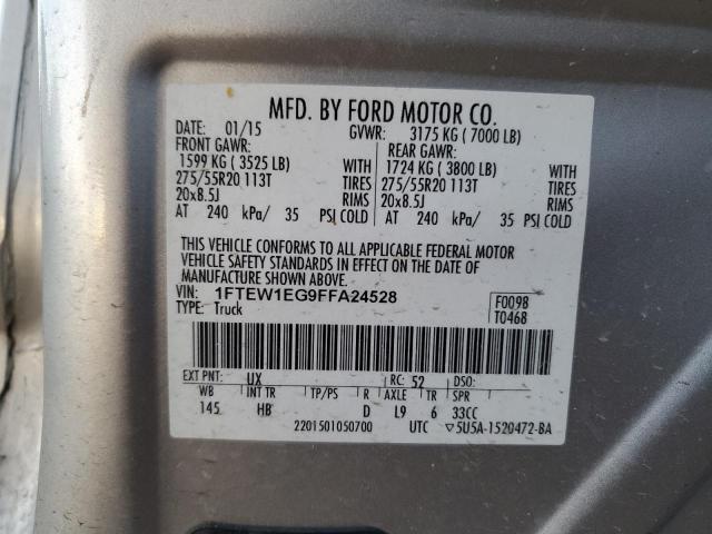 2015 FORD F150 SUPER - 1FTEW1EG9FFA24528