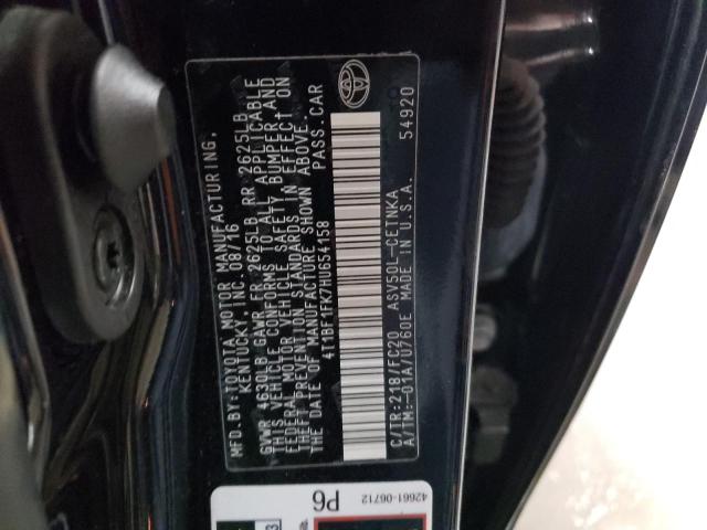 2017 TOYOTA CAMRY - 4T1BF1FK7HU654158