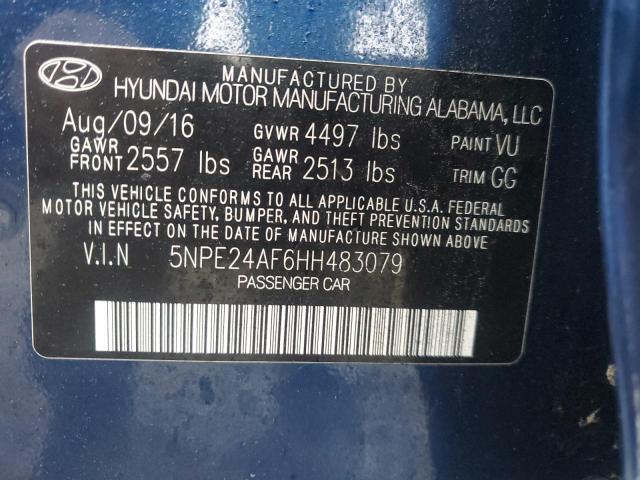 2017 HYUNDAI SONATA SE 5NPE24AF6HH483079