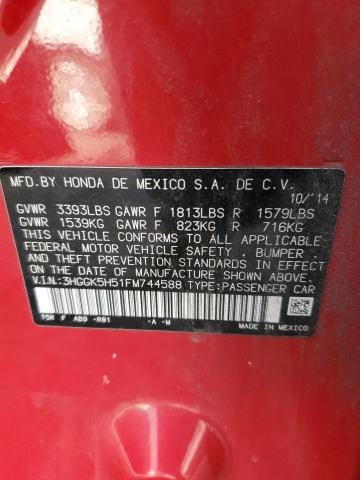 2015 HONDA FIT LX - 3HGGK5H51FM744588