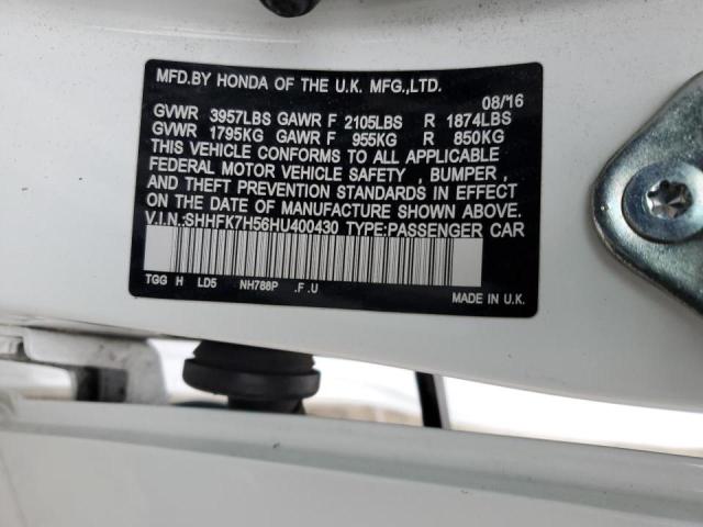 2017 HONDA CIVIC EX - SHHFK7H56HU400430