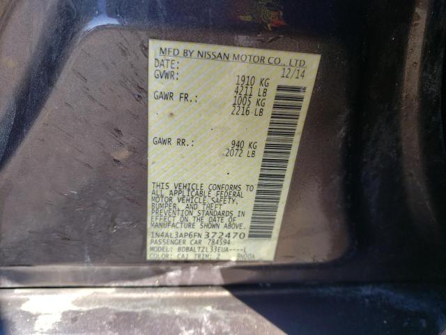 2015 NISSAN ALTIMA 2.5 - 1N4AL3AP6FN372470