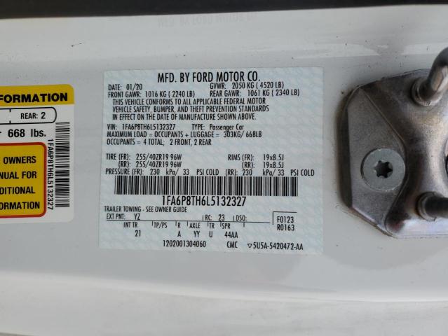2020 FORD MUSTANG - 1FA6P8TH6L5132327