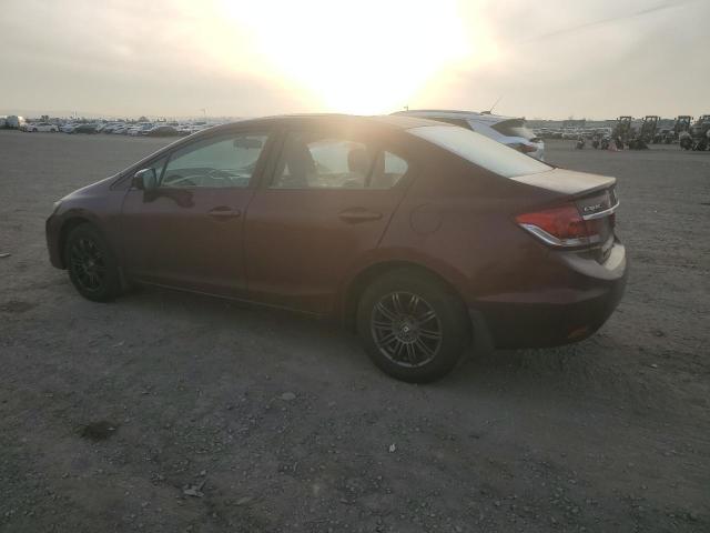 HONDA CIVIC LX 2014 maroon  gas 2HGFB2F54EH504980 photo #3