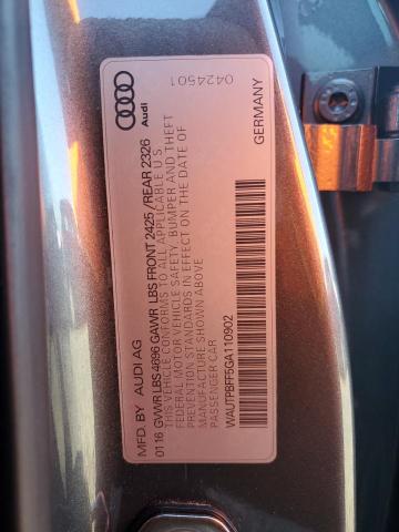 2016 AUDI A3 E-TRON WAUTPBFF5GA110902