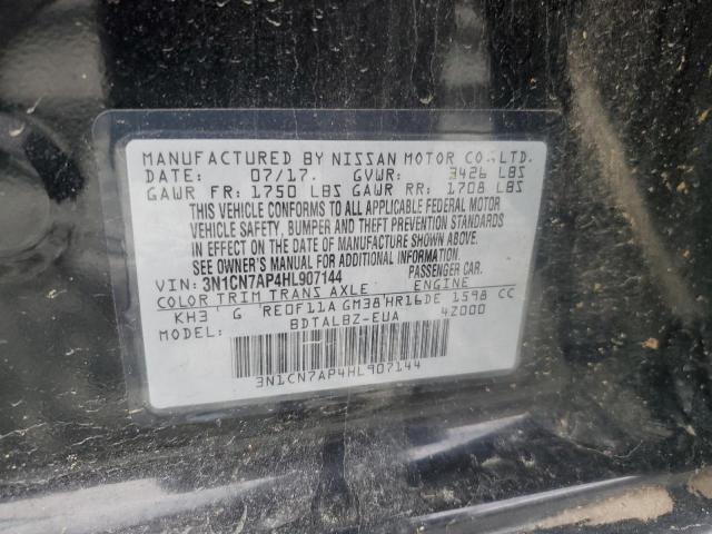 2017 NISSAN VERSA S - 3N1CN7AP4HL907144