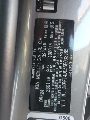 2025 KIA K4 LX 3KPFT4DE5SE003985