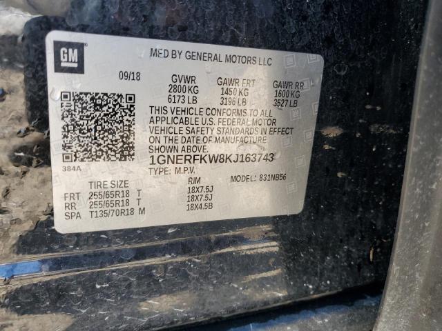 2019 CHEVROLET TRAVERSE L - 1GNERFKW8KJ163743