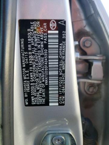 2015 TOYOTA YARIS - VNKKTUD30FA045350