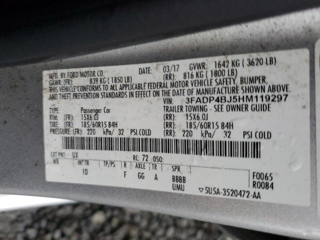 2017 FORD FIESTA SE - 3FADP4BJ5HM119297