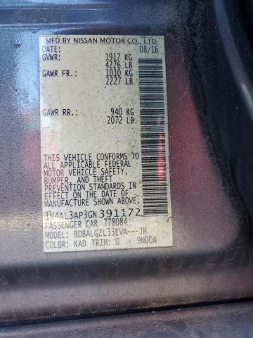 2016 NISSAN ALTIMA 2.5 - 1N4AL3AP3GN391172