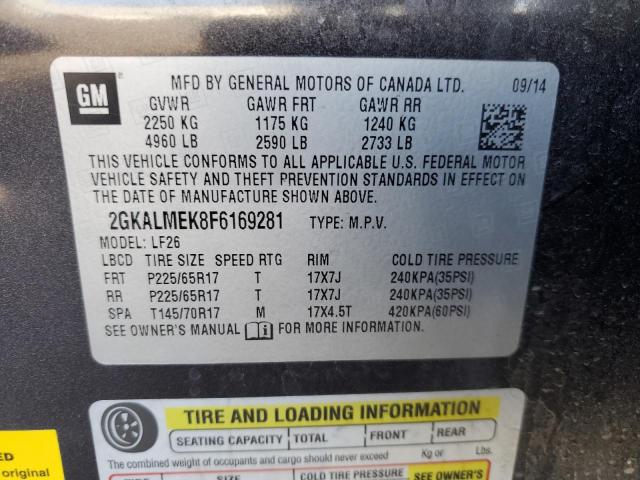 2015 GMC TERRAIN SL - 2GKALMEK8F6169281