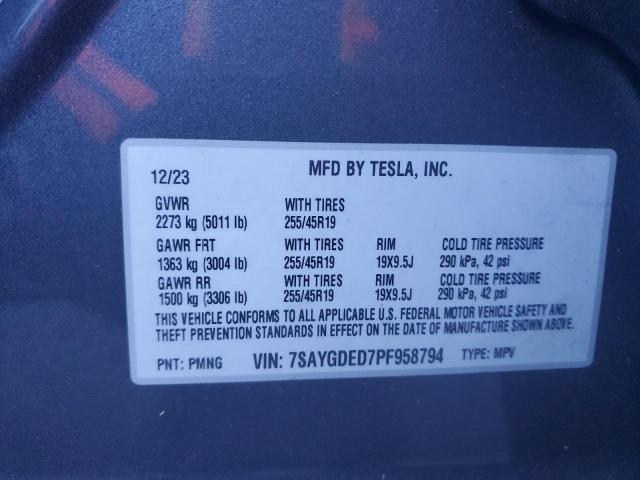 2023 TESLA MODEL Y - 7SAYGDED7PF958794