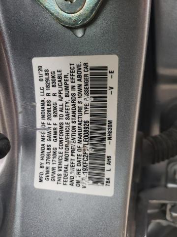 2020 HONDA CIVIC SPOR 19XFC2F87LE008926