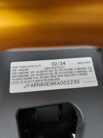 2024 YAMAHA MTM890 JYARN80E6RA002230