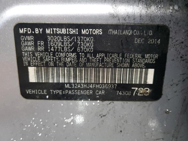 2015 MITSUBISHI MIRAGE DE ML32A3HJ4FH036937