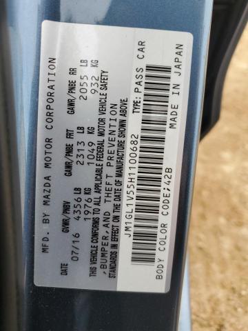 2017 MAZDA 6 TOURING - JM1GL1V55H1100682