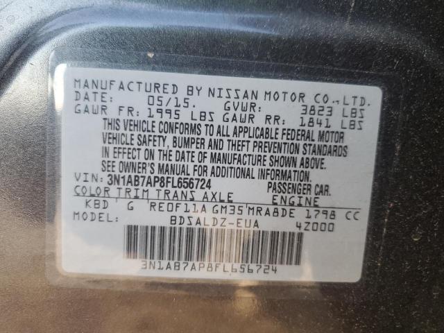 2015 NISSAN SENTRA S - 3N1AB7AP8FL656724