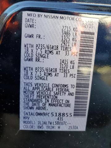 2015 INFINITI QX60 - 5N1AL0MN9FC518855