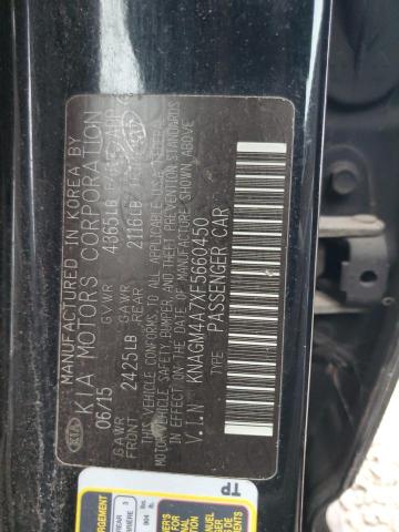 2015 KIA OPTIMA LX #3253878604