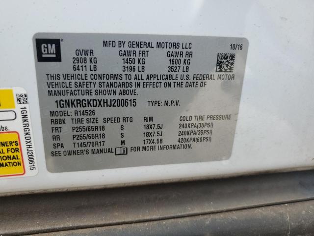 2017 CHEVROLET TRAVERSE L - 1GNKRGKDXHJ200615