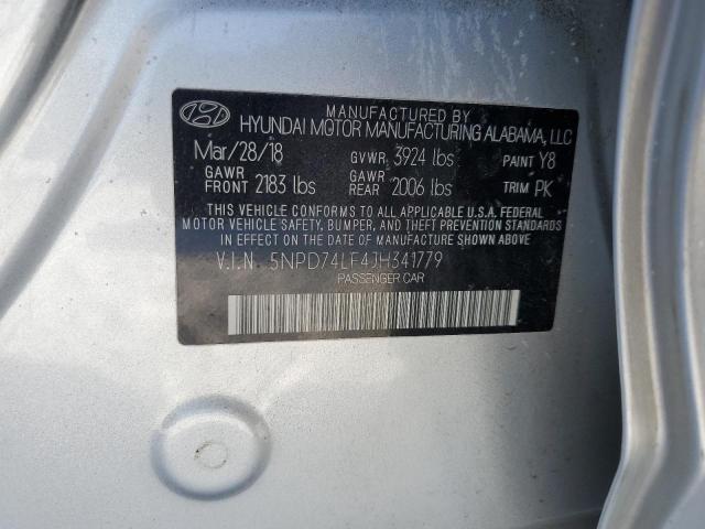 2018 HYUNDAI ELANTRA GT 5NPD74LF4JH341779