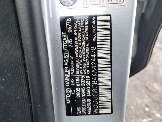 2019 MERCEDES-BENZ S 560 4MAT - WDDUG8GB4KA424478