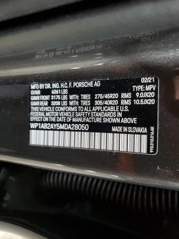 2021 PORSCHE CAYENNE S WP1AB2AY5MDA28050