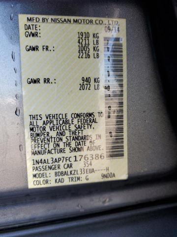 2015 NISSAN ALTIMA 2.5 - 1N4AL3AP7FC176386