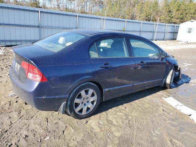 HONDA CIVIC LX 2007 blue  gas 1HGFA16547L069168 photo #4