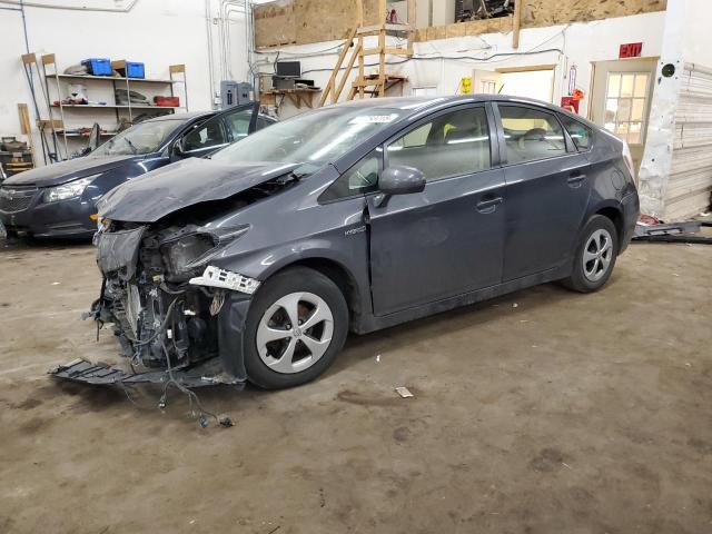 TOYOTA PRIUS 2012 gray hatchbac hybrid engine JTDKN3DUXC5510372 photo #1