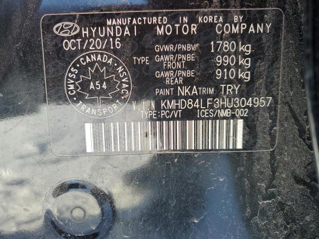 2017 HYUNDAI ELANTRA SE - KMHD84LF3HU304957