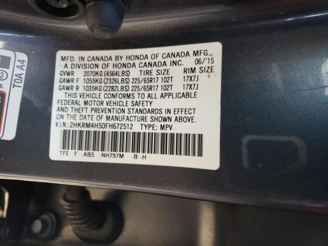 2015 HONDA CR-V EX - 2HKRM4H50FH672512