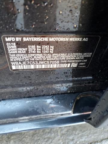 2018 BMW 540 XI WBAJE7C53JWC57058