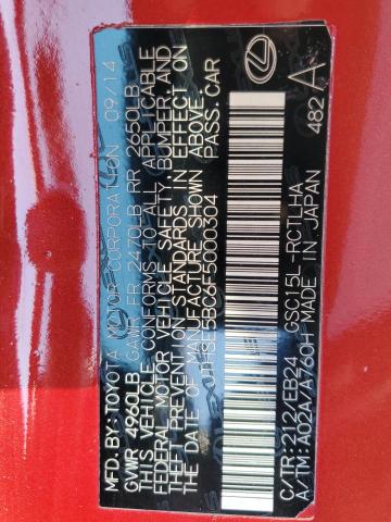 2015 LEXUS RC 350 JTHSE5BC6F5000304