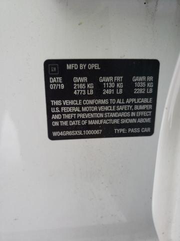 2020 BUICK REGAL ESSE W04GR6SX5L1000067