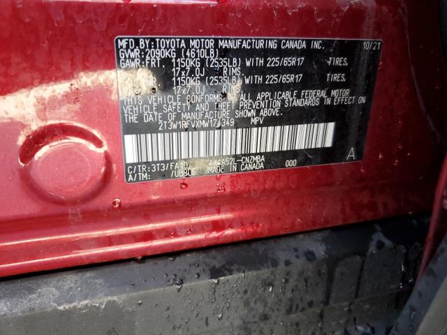 2021 TOYOTA RAV4 XLE 2T3W1RFVXMW174349