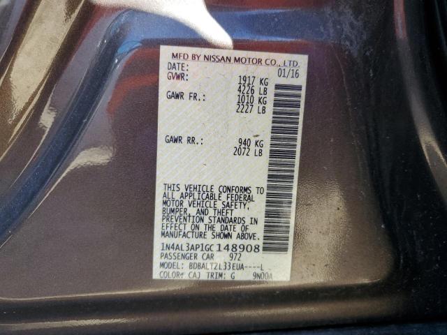 2016 NISSAN ALTIMA 2.5 - 1N4AL3AP1GC148908