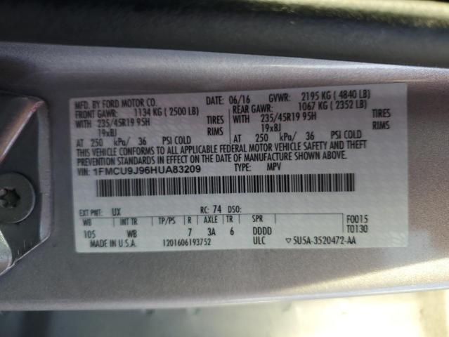 2017 FORD ESCAPE TIT - 1FMCU9J96HUA83209
