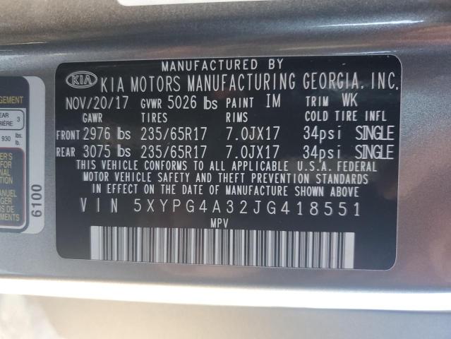 2018 KIA SORENTO LX - 5XYPG4A32JG418551