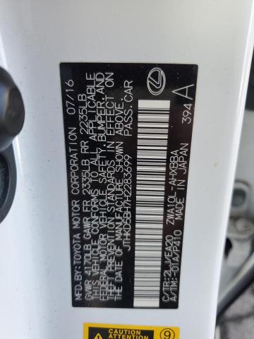 2017 LEXUS CT 200 JTHKD5BH7H2283699