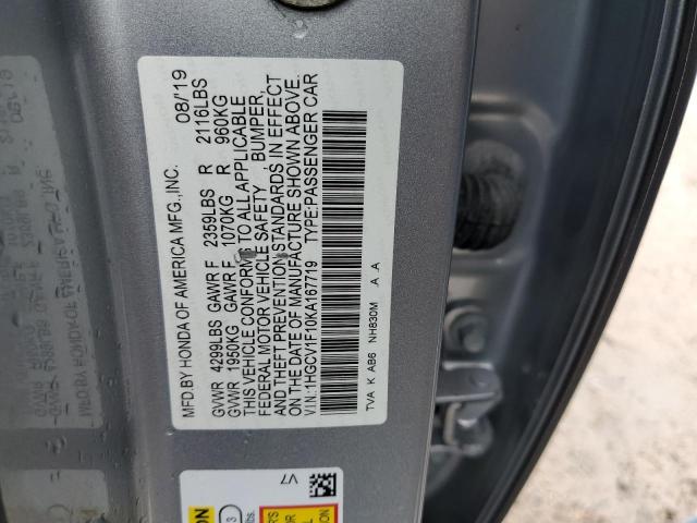 2019 HONDA ACCORD LX - 1HGCV1F10KA167719
