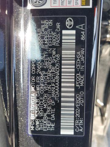 2022 TOYOTA MIRAI LE JTDAAAAA8NA005768