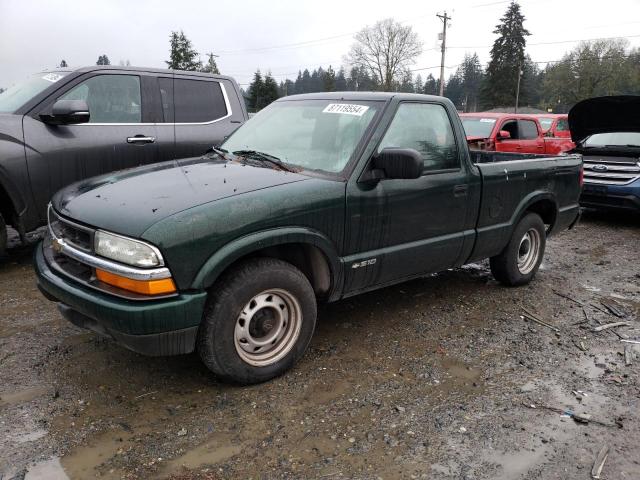 CHEVROLET S TRUCK S1 2002 green  gas 1GCCS14WX28227485 photo #1