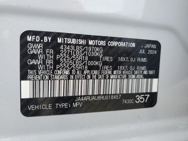 2024 MITSUBISHI OUTLANDER - JA4ARUAU8RU018457