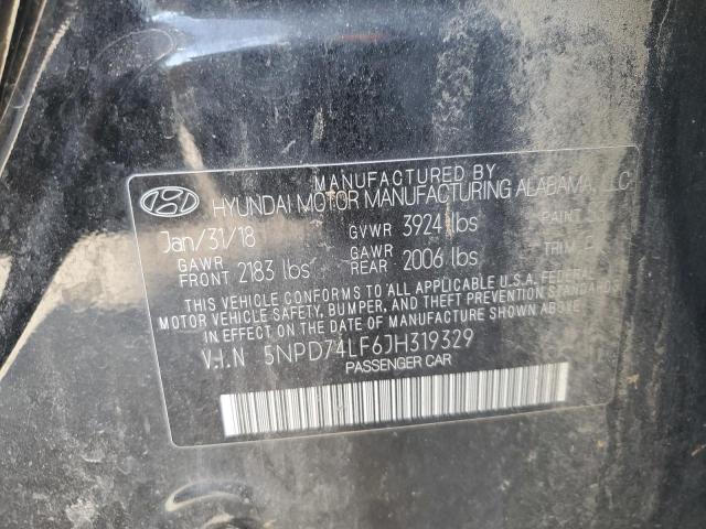 2018 HYUNDAI ELANTRA SE - 5NPD74LF6JH319329
