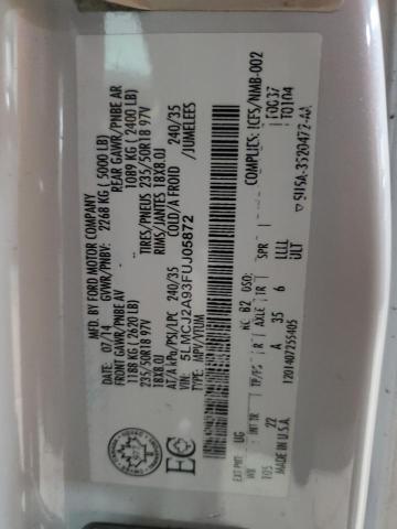 2015 LINCOLN MKC 5LMCJ2A93FUJ05872