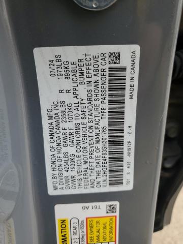 2025 HONDA CIVIC SPOR 2HGFE4F83SH301765
